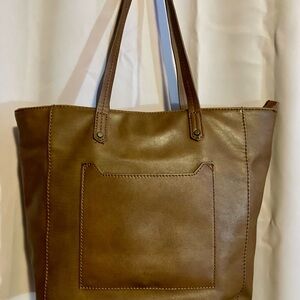 Universal Thread Brown  faux Leather Tote